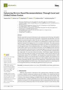 Enhancing Review-Based Recommendations Through Local and Global Feature Fusion