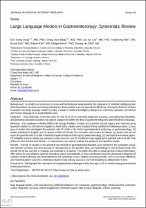 Large language models in gastroenterology: systematic review