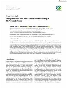 Energy Efficient and Real-Time Remote Sensing in AI-Powered Drone