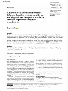 Advanced Non-dimensional Dynamic Influence Function Method Considering the Singularity of the System Matrix for Accurate Eigenvalue Analysis of Membranes
