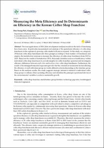 Measuring the Meta Efficiency and Its Determinants on Efficiency in the Korean Coffee Shop Franchise