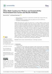 Older Male Construction Workers and Sustainability: Work-Related Risk Factors and Health Problems
