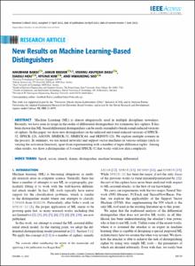 New Results on Machine Learning-Based Distinguishers