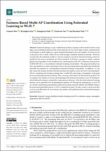 Fairness-Based Multi-AP Coordination Using Federated Learning in Wi-Fi 7