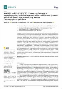 K-XMSS and K-SPHINCS+: Enhancing Security in Next-Generation Mobile Communication and Internet Systems with Hash Based Signatures Using Korean Cryptography Algorithms