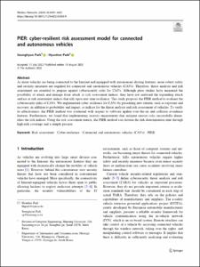 PIER: cyber-resilient risk assessment model for connected and autonomous vehicles