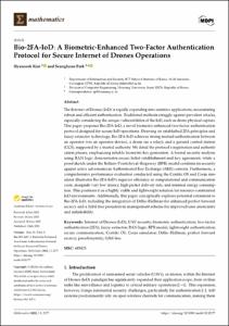 Bio-2FA-IoD: A Biometric-Enhanced Two-Factor Authentication Protocol for Secure Internet of Drones Operations