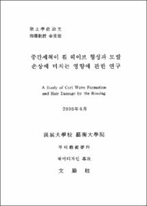 중간세척에 컬 웨이브 형성과 모발 손상에 미치는 영향에 관한 연구