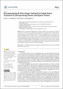 Recommending K-Wave Items Tailored for Small-Sized Exporters by Incorporating Dense and Sparse Vectors