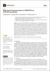 High-Speed Implementation of PRESENT on AVR Microcontroller
