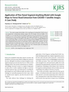 Application of Fine-Tuned Segment Anything Model with Google Maps to Forest Road Extraction from CAS500-1 Satellite Images: A Case Study