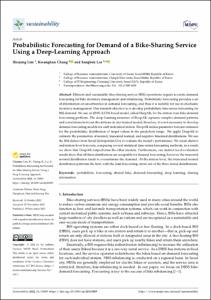 Probabilistic Forecasting for Demand of a Bike-Sharing Service Using a Deep-Learning Approach