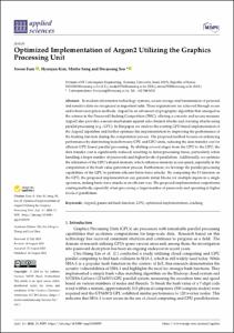 Optimized Implementation of Argon2 Utilizing the Graphics Processing Unit