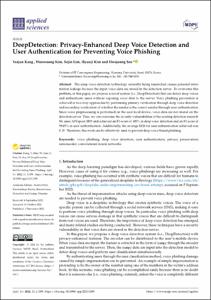 DeepDetection: Privacy-Enhanced Deep Voice Detection and User Authentication for Preventing Voice Phishing