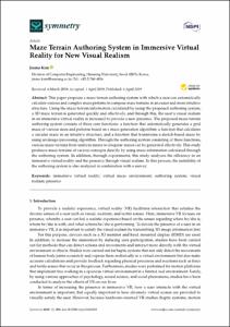 Maze Terrain Authoring System in Immersive Virtual Reality for New Visual Realism