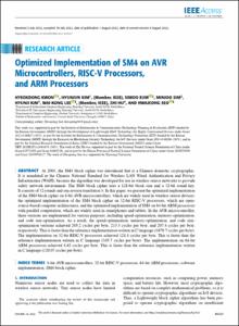 Optimized Implementation of SM4 on AVR Microcontrollers, RISC-V Processors, and ARM Processors