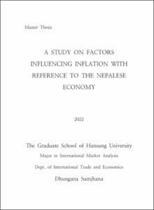 A STUDY ON FACTORS INFLUENCING INFLATION WITH REFERENCE TO THE NEPALESE ECONOMY
