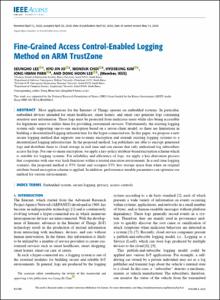 Fine-Grained Access Control-Enabled Logging Method on ARM TrustZone