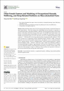 Older female farmers and modeling of occupational hazards, wellbeing, and sleep-related problems on musculoskeletal pains