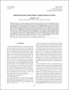 Digitalized Dynamic Fashion Design: Graphical Patterns in Motion