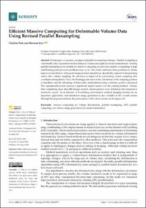 Efficient Massive Computing for Deformable Volume Data Using Revised Parallel Resampling