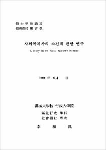 사회복지사의 소진에 관한 연구