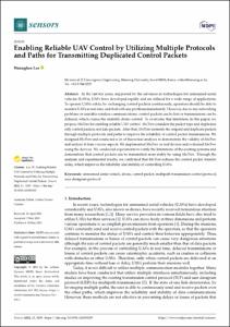 Enabling Reliable UAV Control by Utilizing Multiple Protocols and Paths for Transmitting Duplicated Control Packets