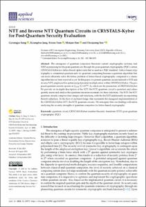 NTT and Inverse NTT Quantum Circuits in CRYSTALS-Kyber for Post-Quantum Security Evaluation