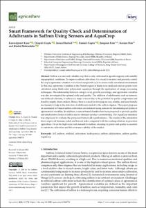 Smart Framework for Quality Check and Determincation of Adulterants in Saffron Using Sensors and AquaCrop