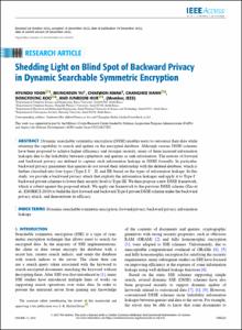 Shedding Light on Blind Spot of Backward Privacy in Dynamic Searchable Symmetric Encryption