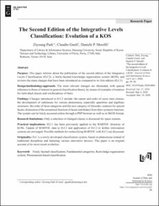 The Second Edition of the Integrative Levels Classification: Evolution of a KOS