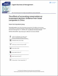The effects of accounting conservatism on investment decision: Evidence from listed companies in China