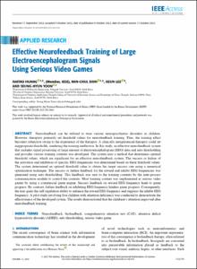 Effective Neurofeedback Training of Large Electroencephalogram Signals Using Serious Video Games